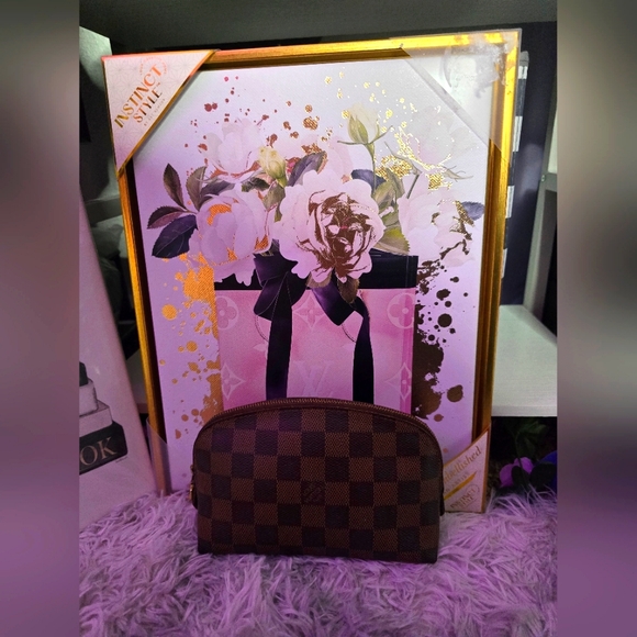 Louis Vuitton Brown Damier Small Cosmetic 💄 Pouch (EUC)(COA) - Picture 1 of 11